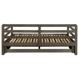 Sorrento Twin XL Daybed with Trundle and Drawers, Grey