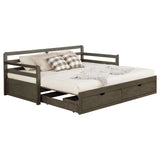 Sorrento Twin XL Daybed with Trundle and Drawers, Grey