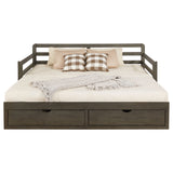 Sorrento Twin XL Daybed with Trundle and Drawers, Grey