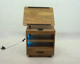 Lerma Mango 1-Drawer Nightstand with Adjustable Tray and Speaker