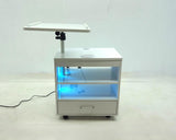 Lerma White High Gloss 1-Drawer Nightstand with Bluetooth Speaker