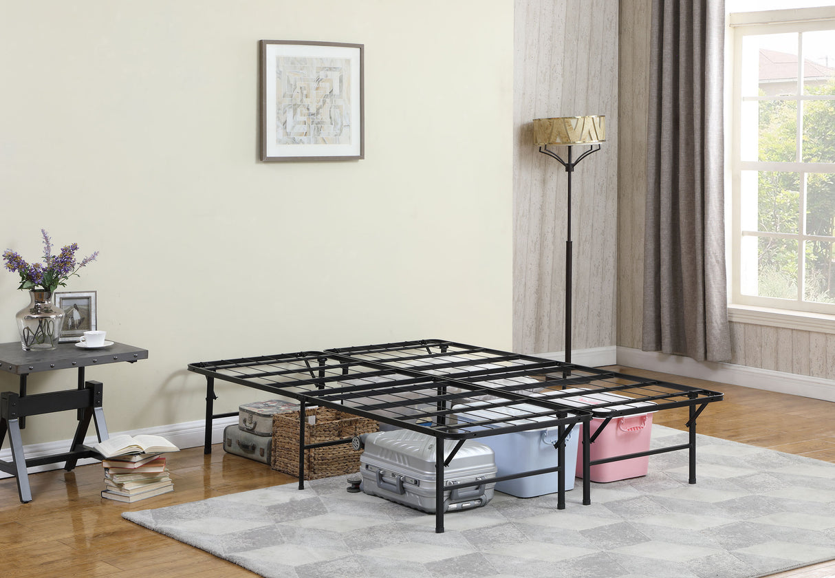 Mabel Metal Eastern King Platform Bed - Black