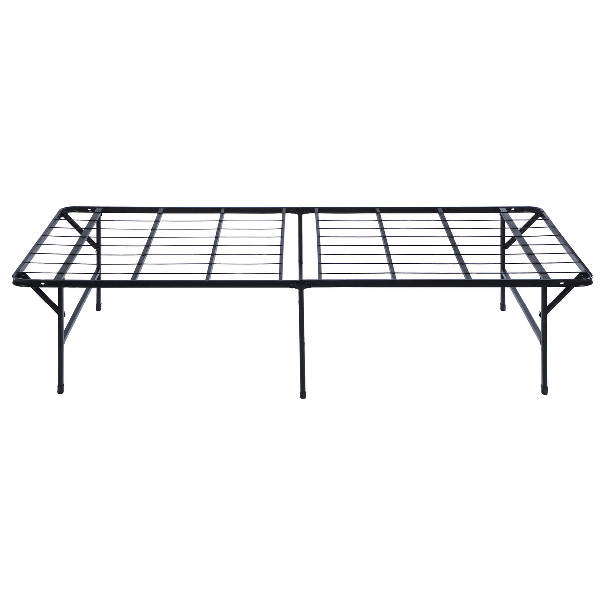 Mabel Metal Twin Mattress Support Platform Bed, Black