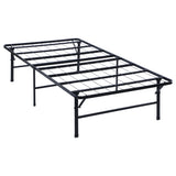 Mabel Metal Twin Mattress Support Platform Bed, Black