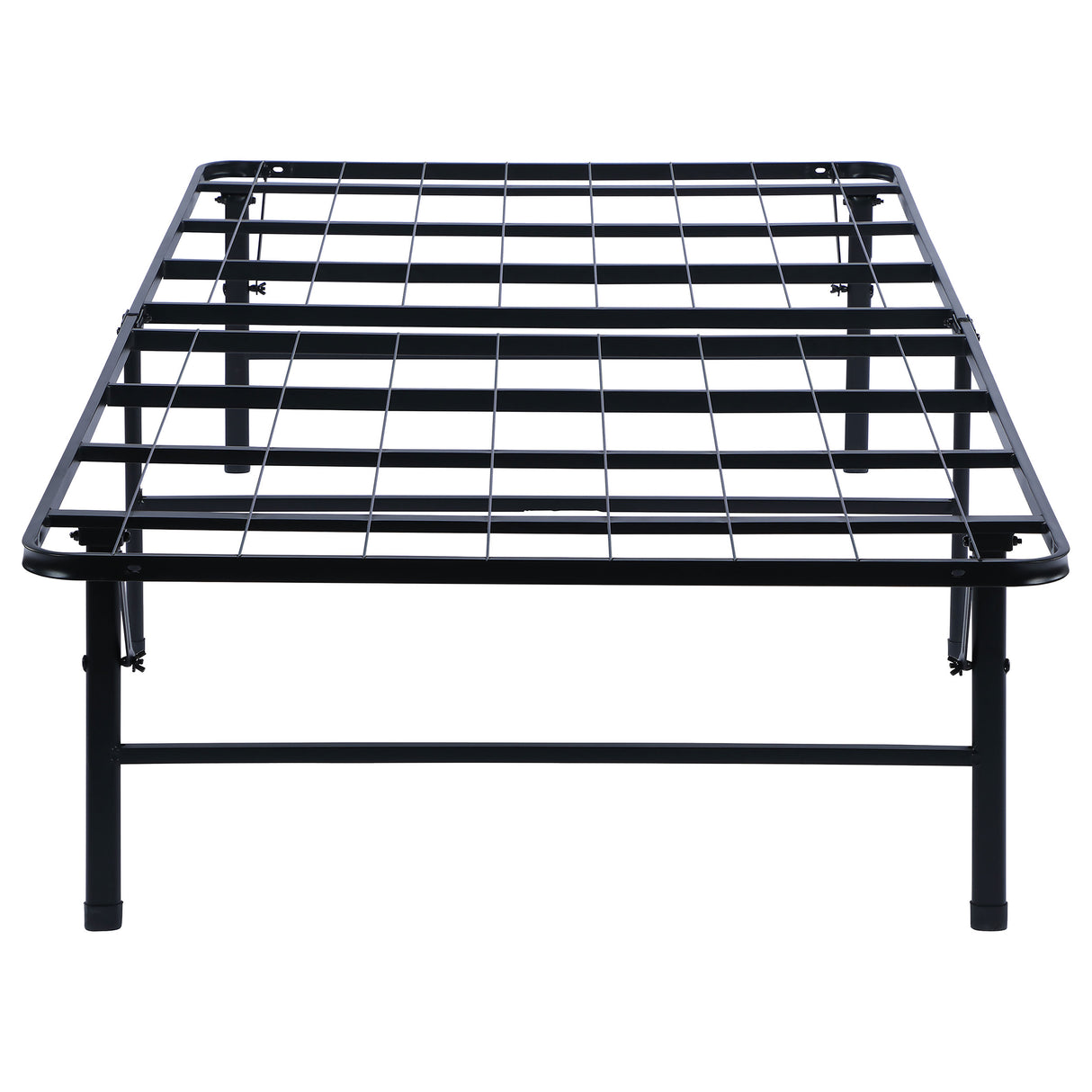 Mabel Metal Twin Mattress Support Platform Bed, Black