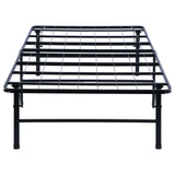 Mabel Metal Twin Mattress Support Platform Bed, Black