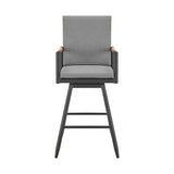 Crown - Outdoor Patio Swivel Bar Stool Set