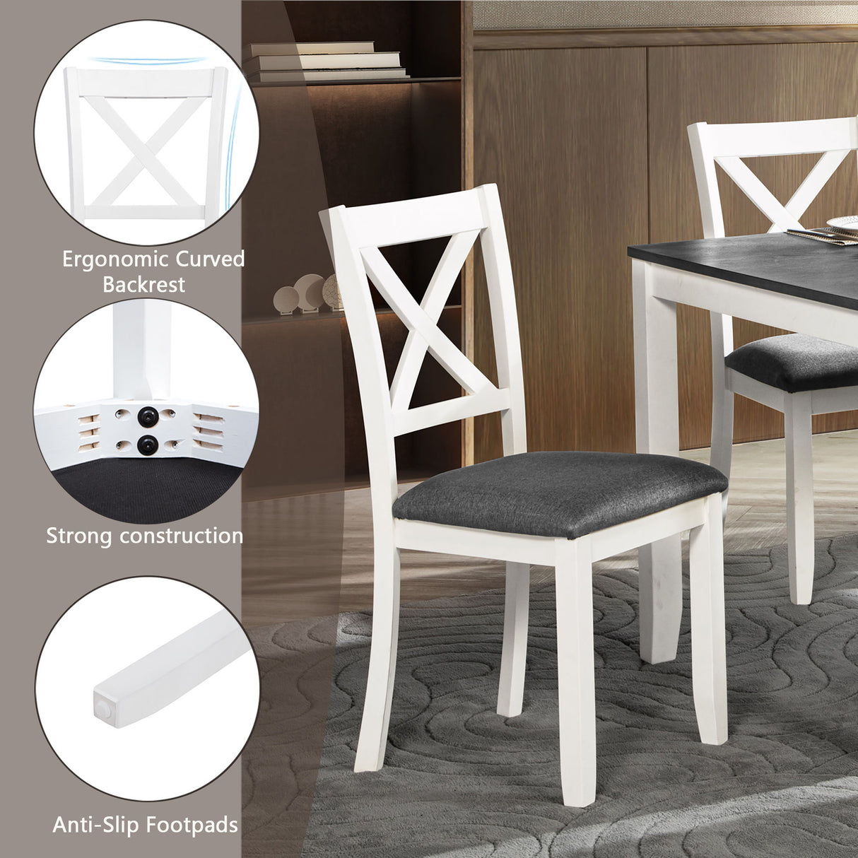 Kitchen Dining Set, Rectangular Dining Table