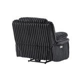 Winston - Power Recliner With LED Lighting - Black