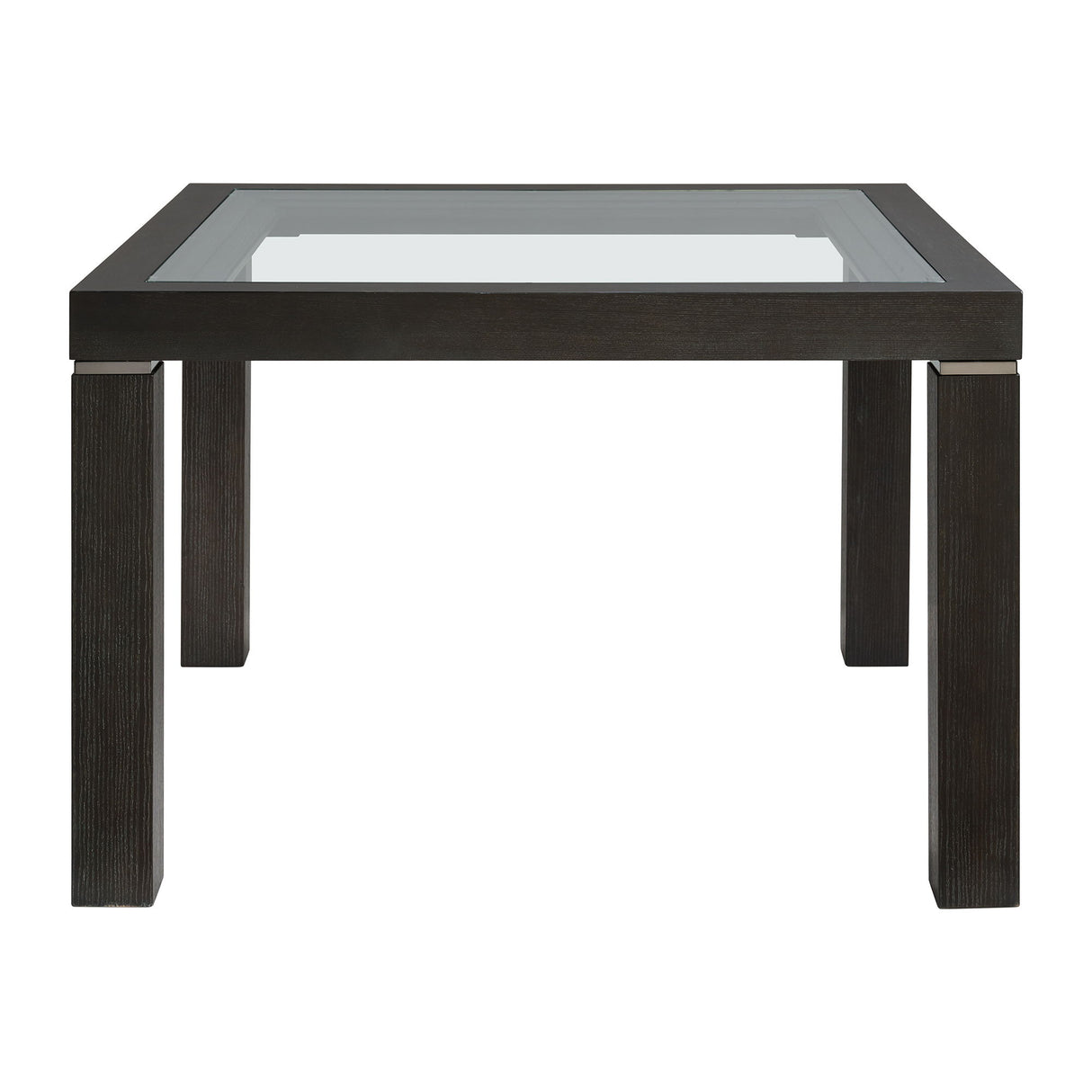 Elodie - Counter Table With Glass - Charcoal
