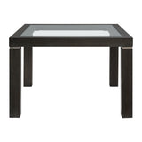 Elodie - Counter Table With Glass - Charcoal