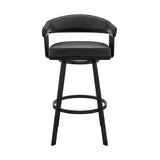 Bronson - Swivel Bar Stool - Black Finish