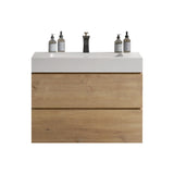Alice - Bathroom Vanity With Sink, Large Storage Wall Mounted Floating Bathroom Vanity For Modern Bathroom