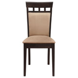Gianna - 5 Piece Dining Set With Oval Table And Side Chairs - Cappuccino