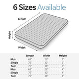 Memory Foam Camping Mattress, Portable Comfort With Water Resistant Cover