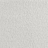 White Fabric Upholstered Eastern King Bed Frame