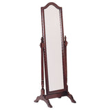 Cabot Wood Adjustable Full Length Cheval Mirror in Merlot