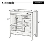 Bathroom Vanity With Sink, Soft Closing Cabinet