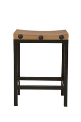 Old World - Counter Stool - Light Brown / Black