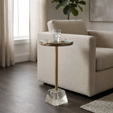Anaheim - Round Accent Table - Gold