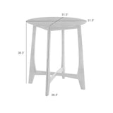 Vera - 31.5" Wood Top Pub Table - Natural