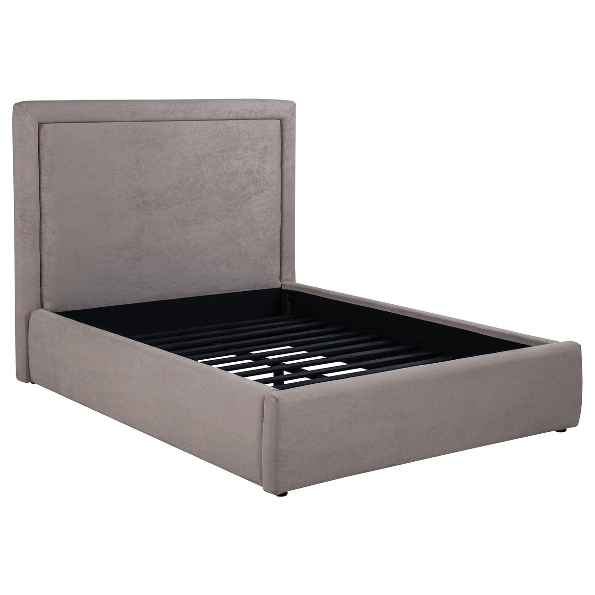 Lawson 54-Inch Upholstered Full Panel Platform Bed, Mushroom
