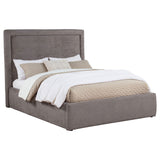 Lawson 54-Inch Upholstered Full Panel Platform Bed, Mushroom