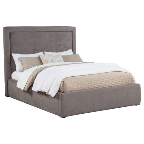 Lawson 54-Inch Upholstered Full Panel Platform Bed, Mushroom