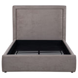 Lawson 54-Inch Upholstered Full Panel Platform Bed, Mushroom