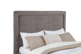 Lawson 54-Inch Upholstered Full Panel Platform Bed, Mushroom