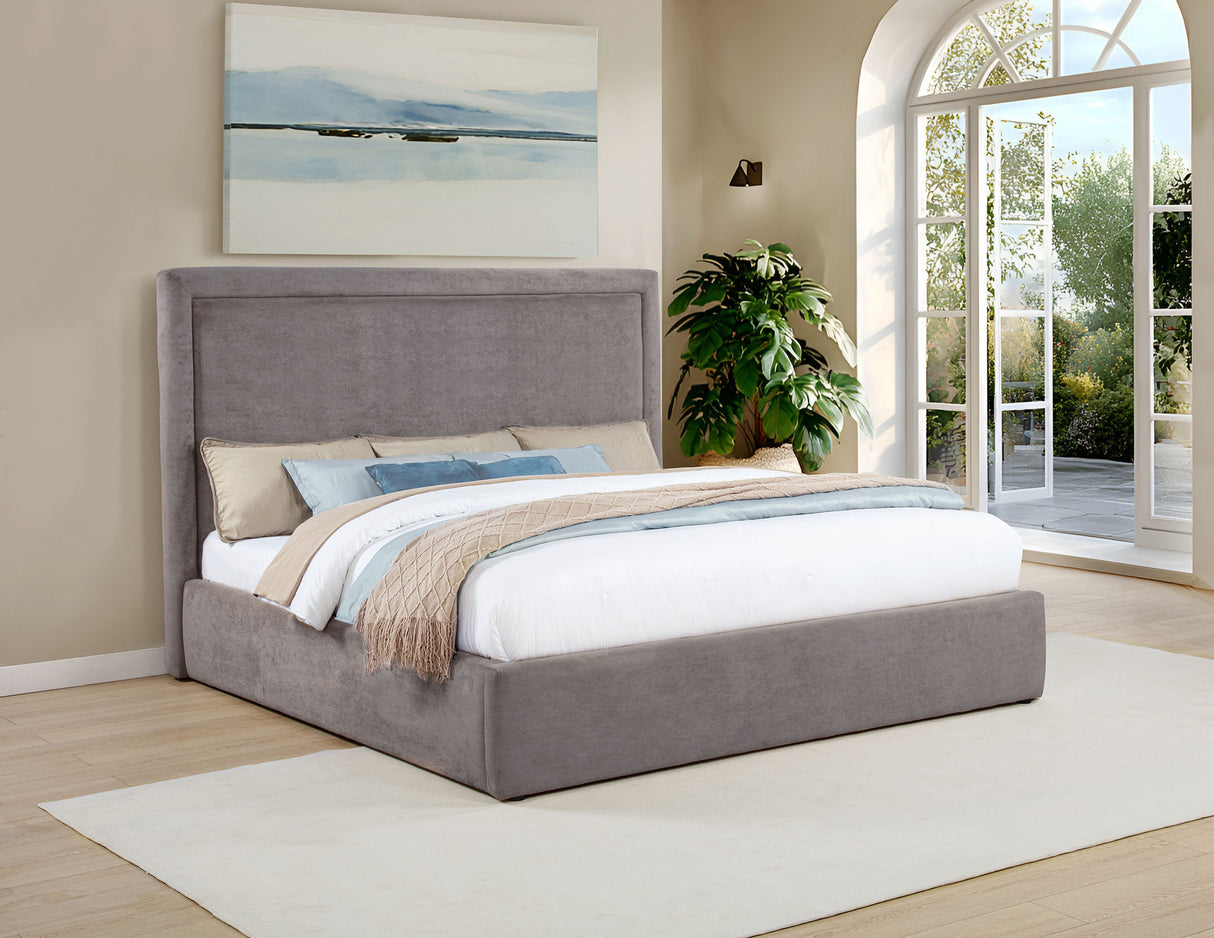 Lawson 54-Inch Eastern King Platform Bed in Mushroom