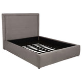 Lawson 54-Inch Upholstered Queen Platform Bed in Mushroom