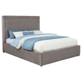 Lawson 54-Inch Upholstered Queen Platform Bed in Mushroom