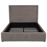 Lawson 54-Inch Upholstered Queen Platform Bed in Mushroom