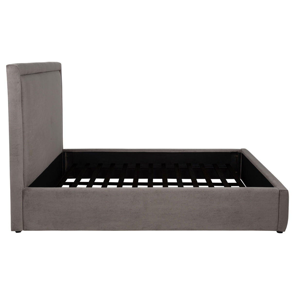 Lawson 54-Inch Upholstered Queen Platform Bed in Mushroom