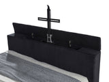 Tisdall California King Flame Visualizer TV Bed Black