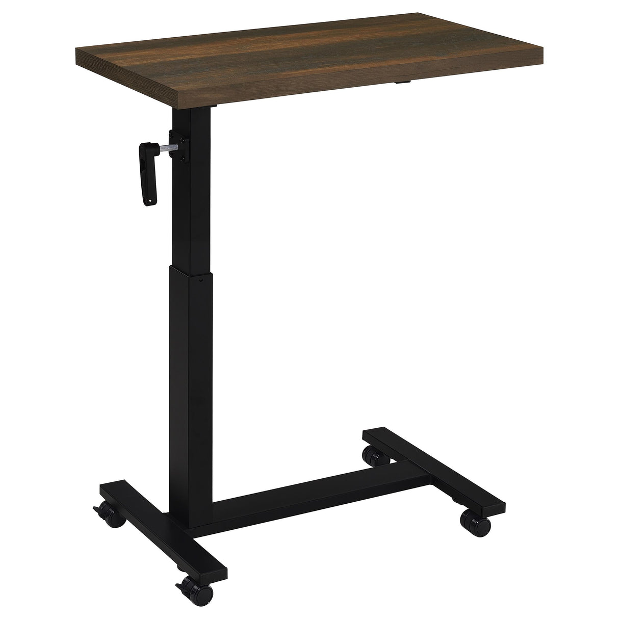 Westpark Height Adjustable Mobile C-Table, Dark Pine