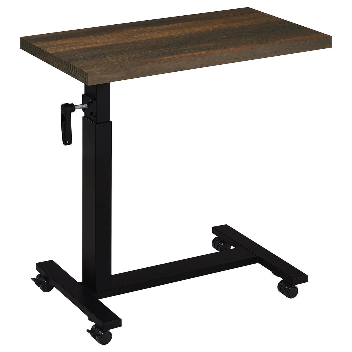 Westpark Height Adjustable Mobile C-Table, Dark Pine