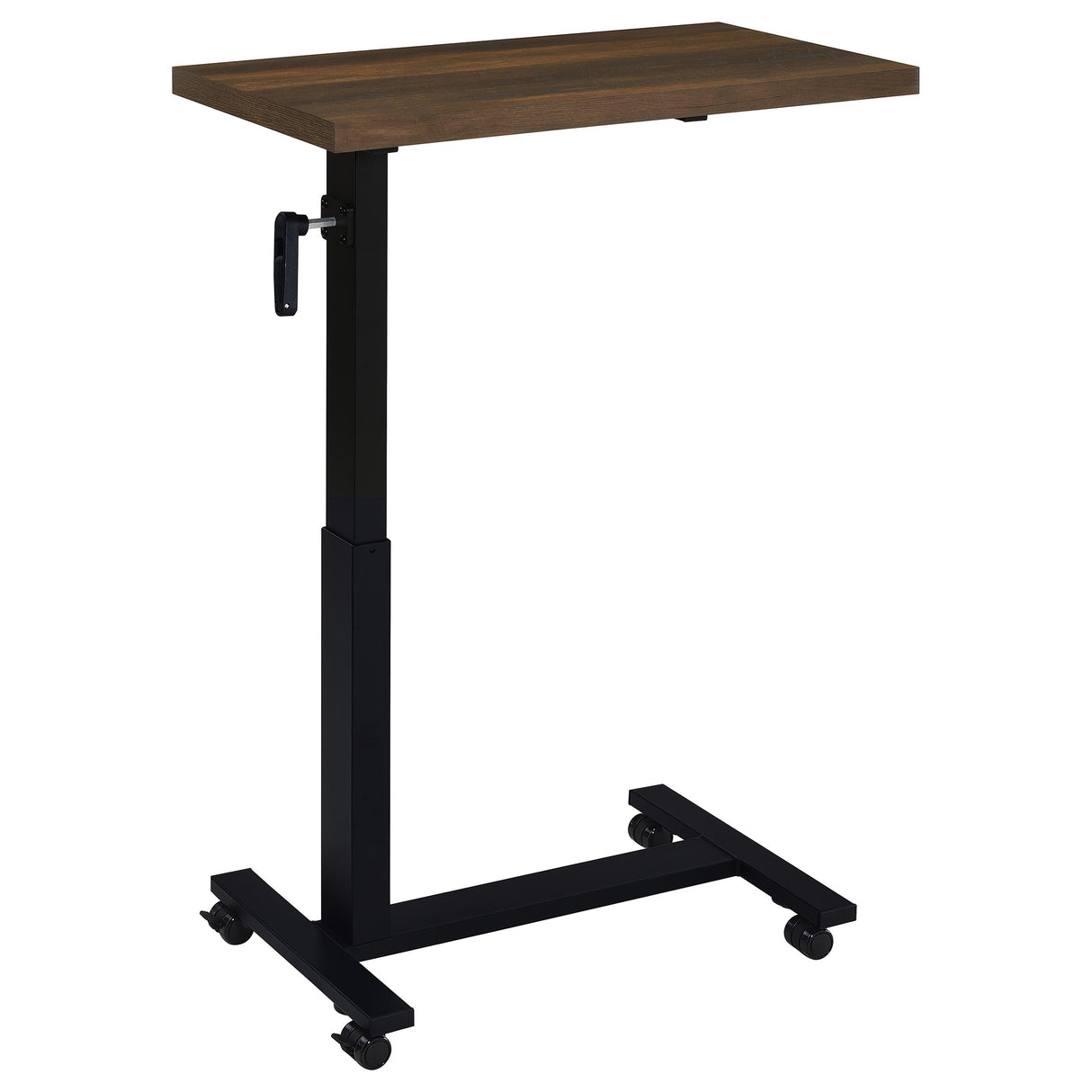 Westpark Height Adjustable Mobile C-Table, Dark Pine