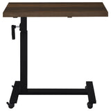 Westpark Height Adjustable Mobile C-Table, Dark Pine