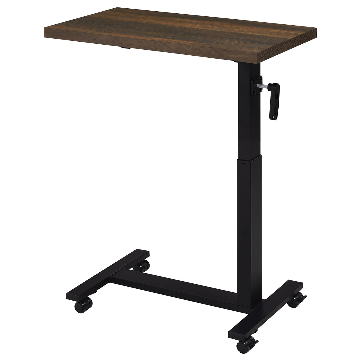Westpark Height Adjustable Mobile C-Table, Dark Pine