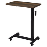 Westpark Height Adjustable Mobile C-Table, Dark Pine