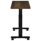 Westpark Height Adjustable Mobile C-Table, Dark Pine