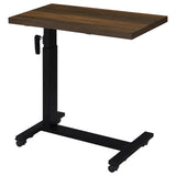 Westpark Height Adjustable Mobile C-Table, Dark Pine