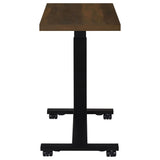Westpark Height Adjustable Mobile C-Table, Dark Pine