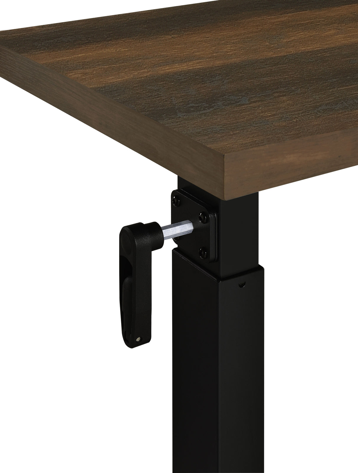 Westpark Height Adjustable Mobile C-Table, Dark Pine