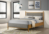 Mason 46-Inch Full Platform Bed - Grey and Light Brown