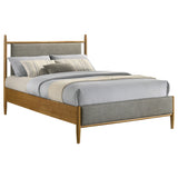 Mason 46-Inch Full Platform Bed - Grey and Light Brown