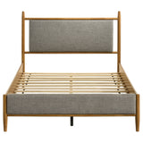 Mason 46-Inch Full Platform Bed - Grey and Light Brown