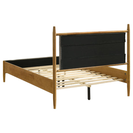 Mason 46-Inch Full Platform Bed - Grey and Light Brown